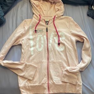 PEACE LOVE WORLD pink jacket